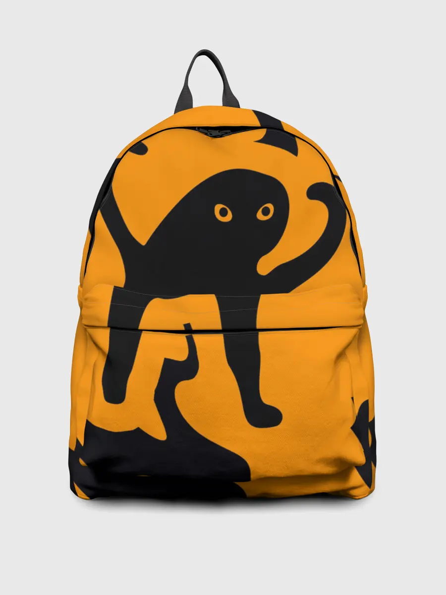 Рюкзак джинсовый / Кот- мем