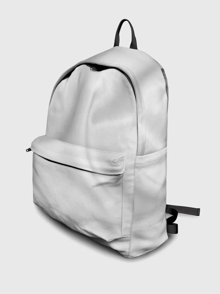 Рюкзак джинсовый / Белое полотно текстура