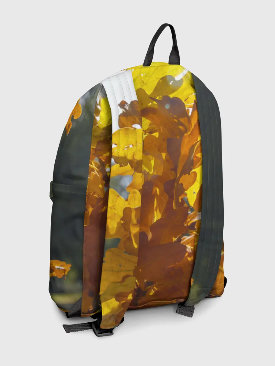 Рюкзак джинсовый / Букет из осенних листьев