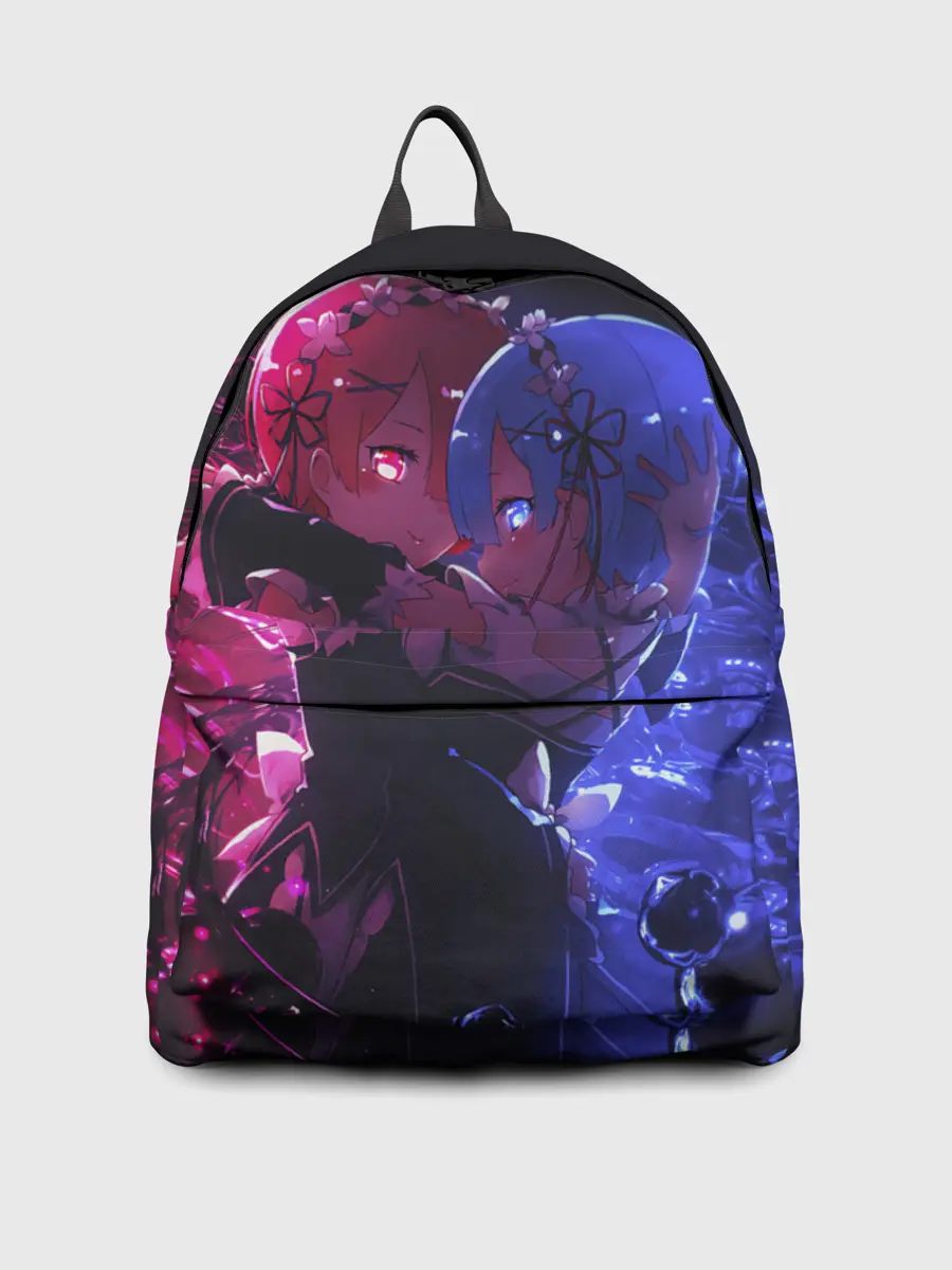 Рюкзак джинсовый / Re:Zero Rem and Ram