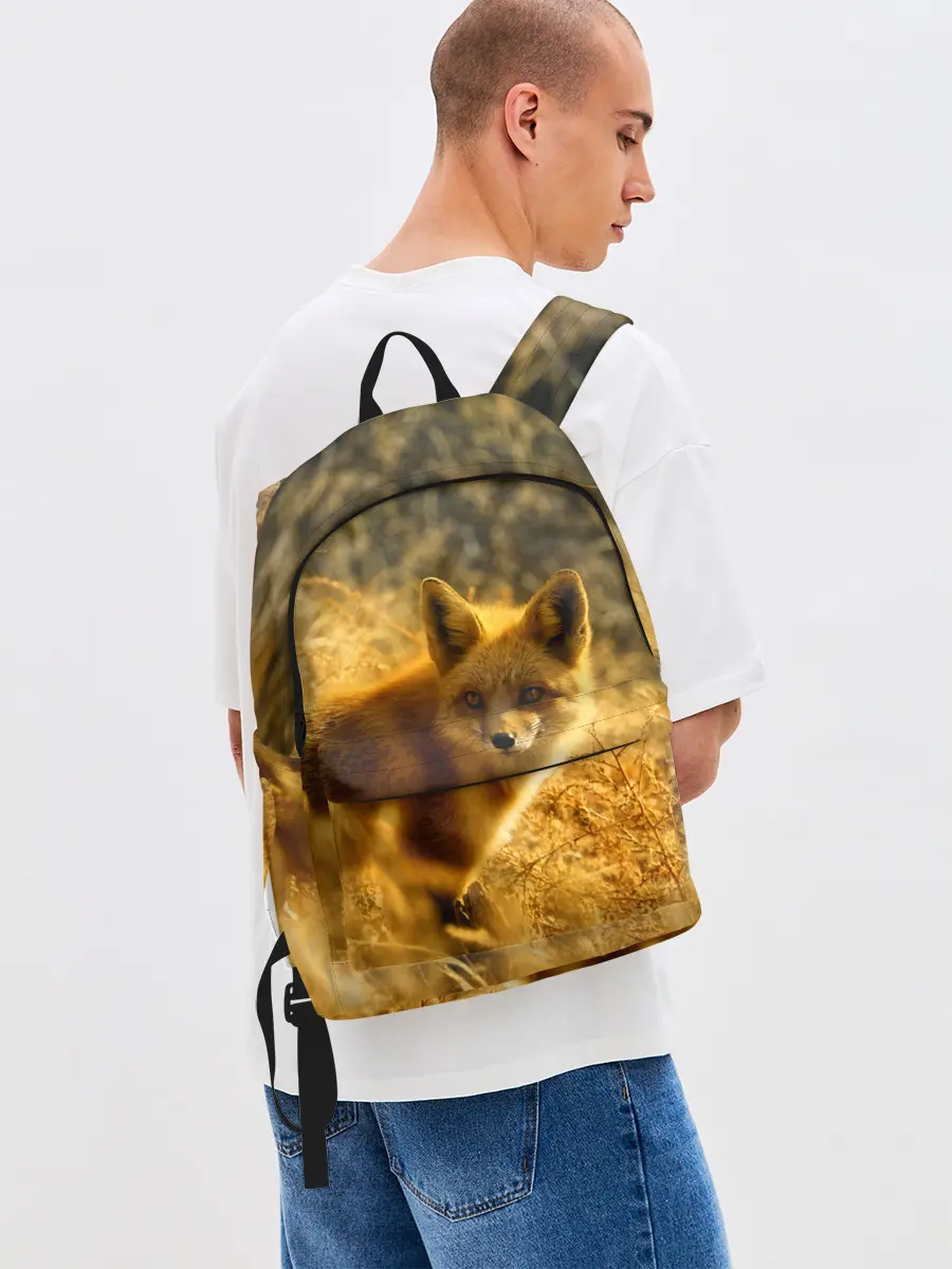 Рюкзак джинсовый / Рыжая Лиса