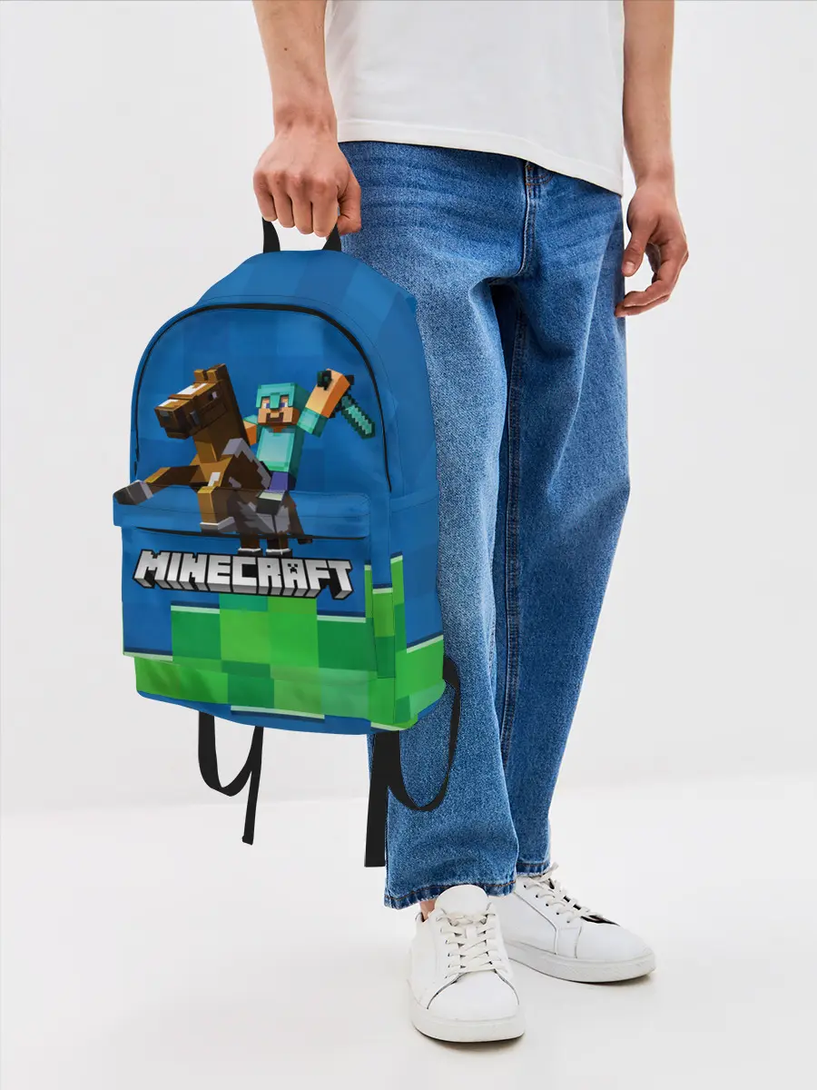 Рюкзак джинсовый / Minecraft / Майнкрафт