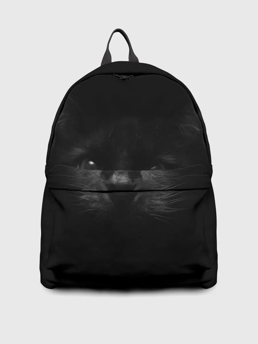 Рюкзак джинсовый / черный кот