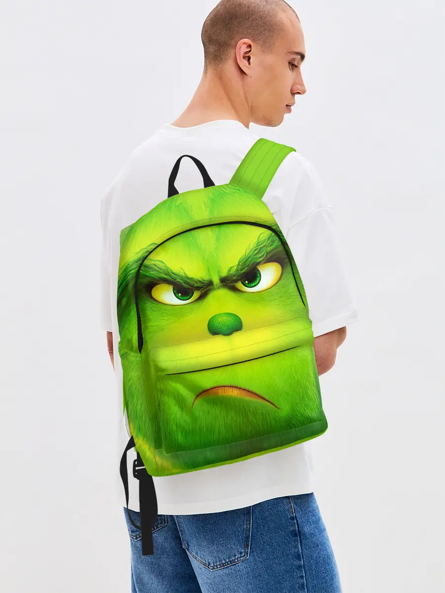 Рюкзак джинсовый / Гринч 3D/ The Grinch