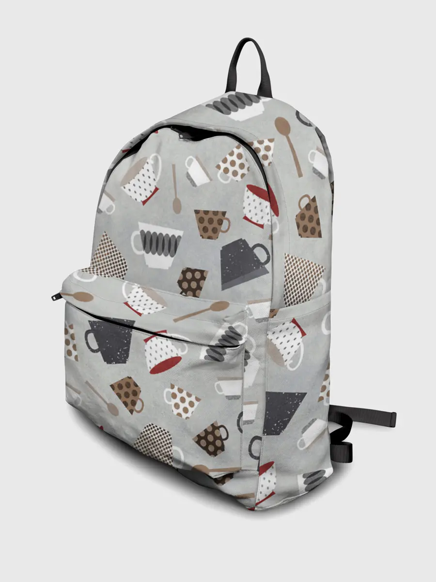 Рюкзак джинсовый / Утро начинается с кружки