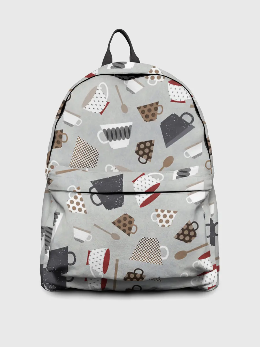 Рюкзак джинсовый / Утро начинается с кружки