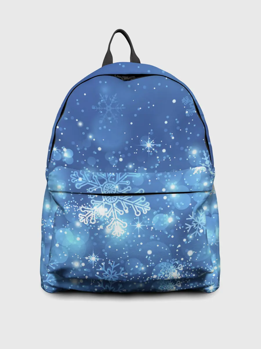 Рюкзак джинсовый / Снежинки.