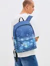 Рюкзак джинсовый / Снежинки.