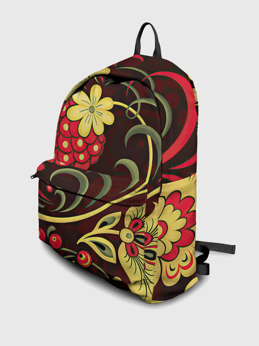 Рюкзак джинсовый / Хохлома