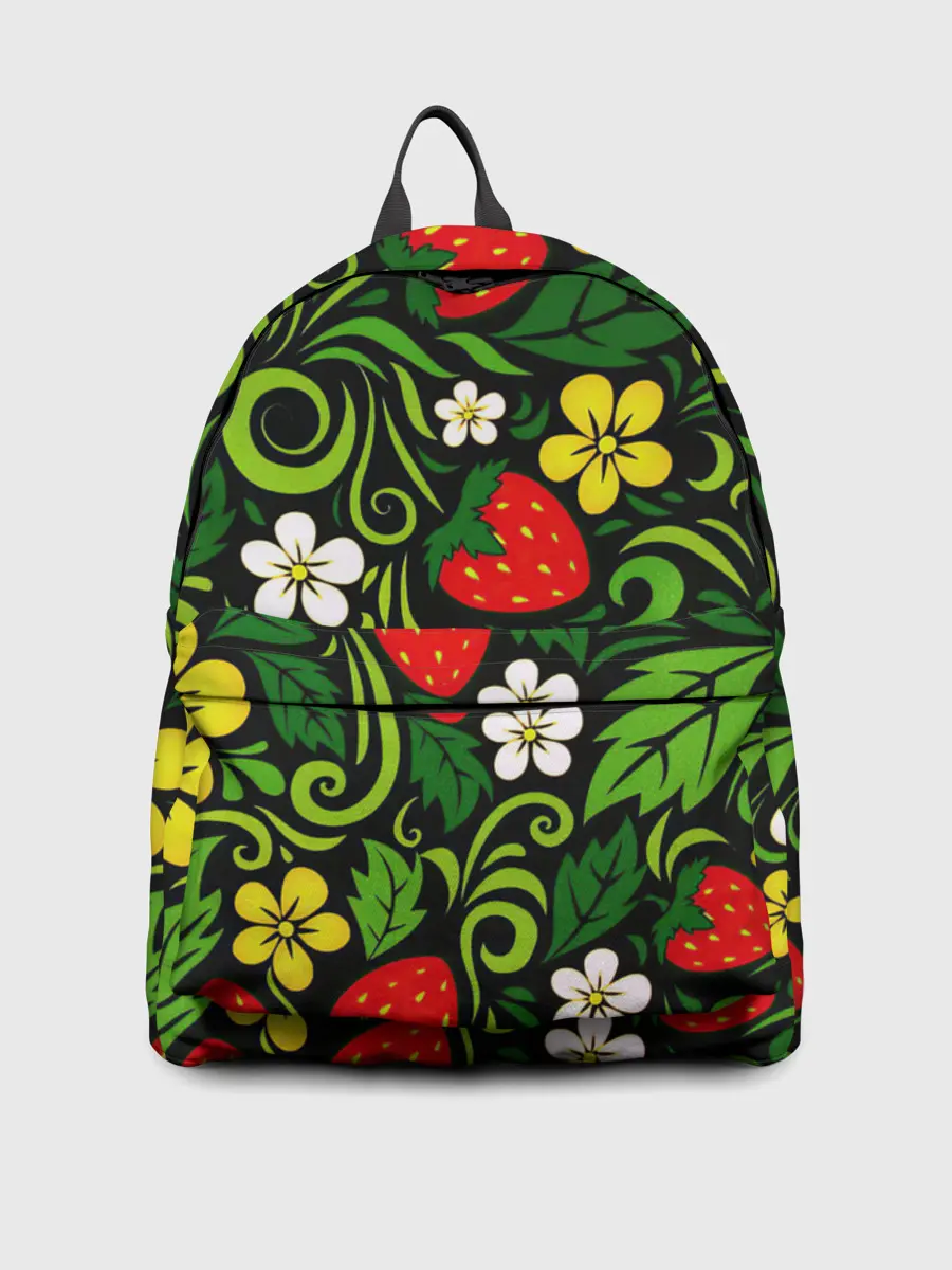 Рюкзак джинсовый / Хохлома