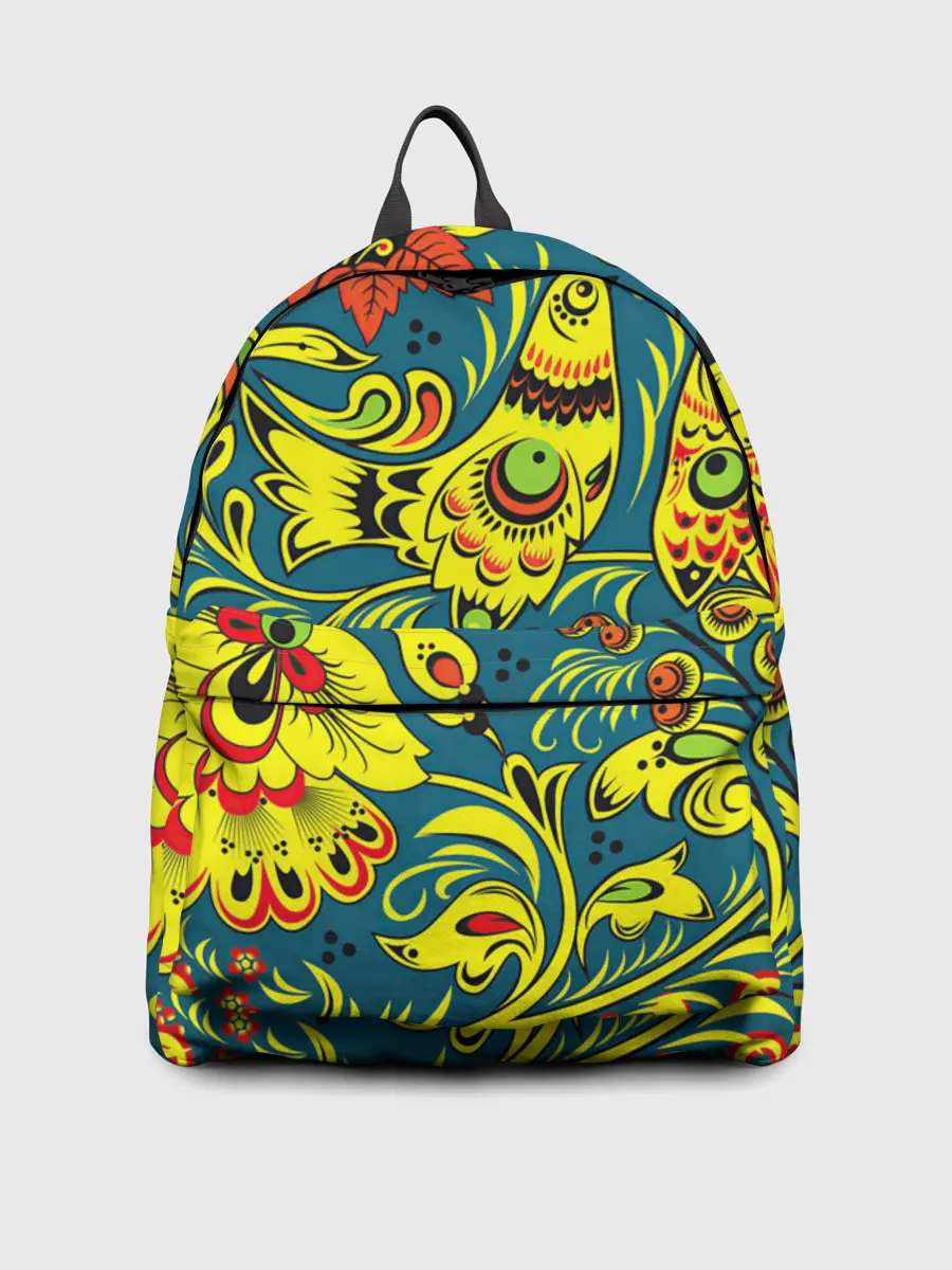 Рюкзак джинсовый / Хохлома