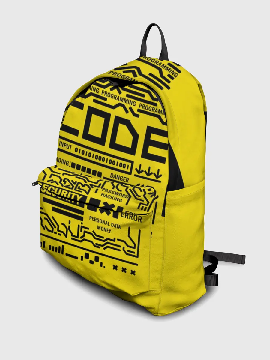 Рюкзак джинсовый / КОД,программирование,code