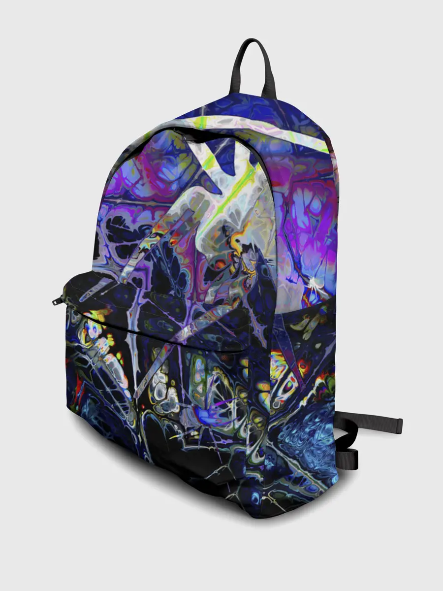 Рюкзак джинсовый / Gasoline stains abstraction