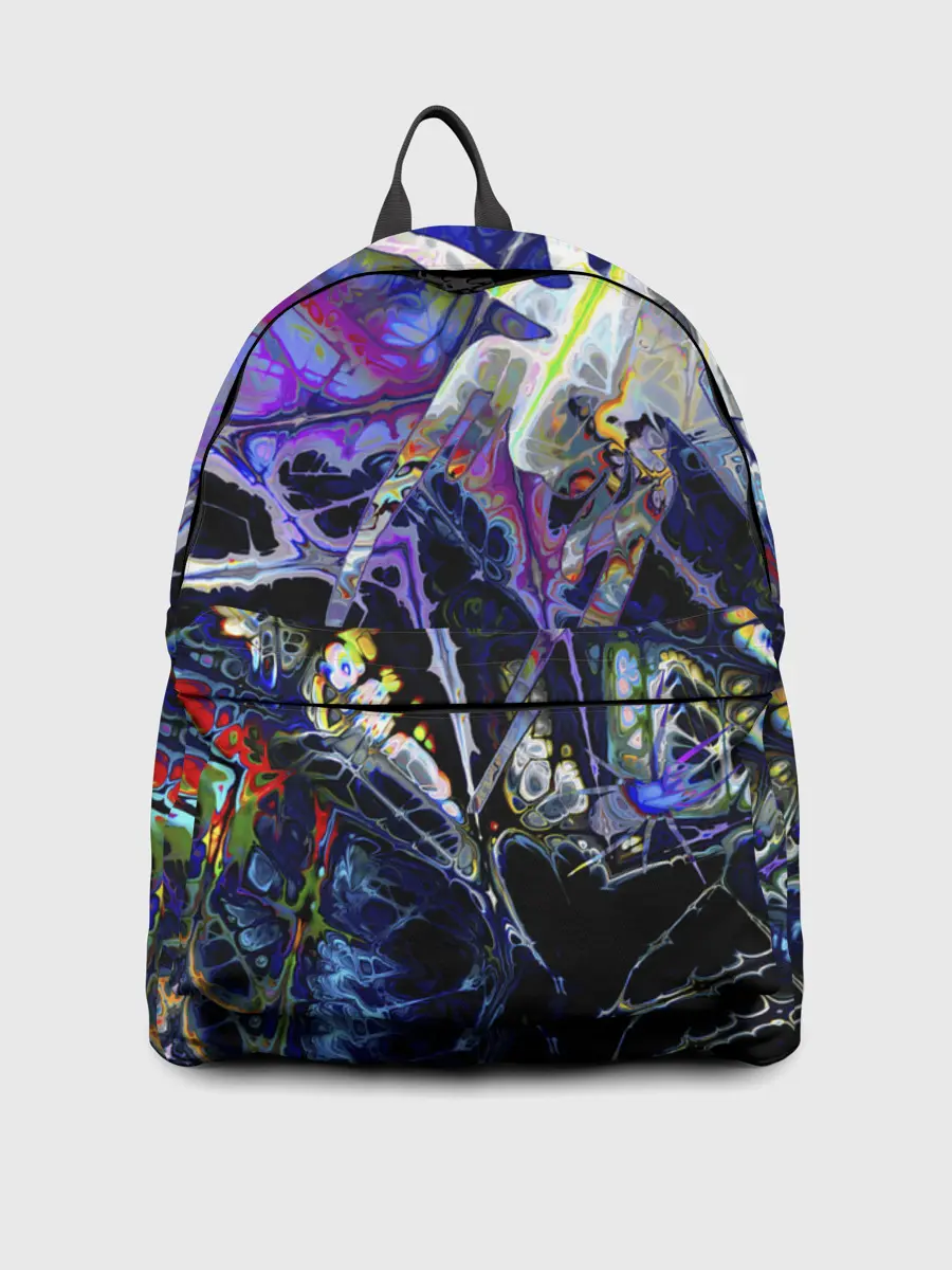 Рюкзак джинсовый / Gasoline stains abstraction