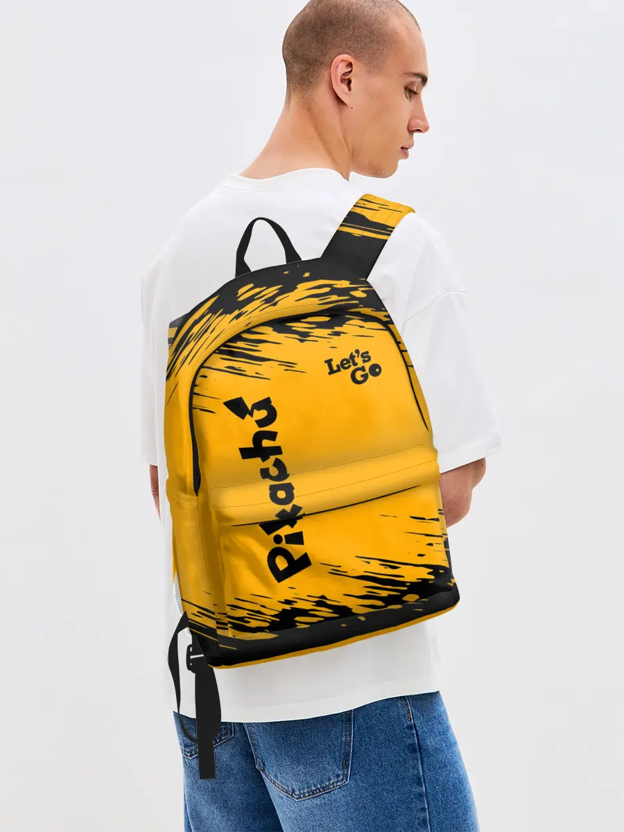 Рюкзак джинсовый / Pikachu black&yellow
