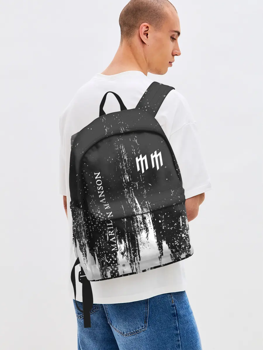 Рюкзак джинсовый / MARILYN MANSON / М. МЭНСОН