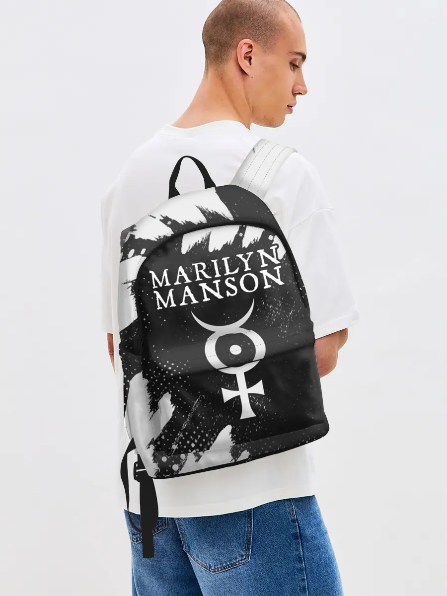 Рюкзак джинсовый / MARILYN MANSON / М. МЭНСОН