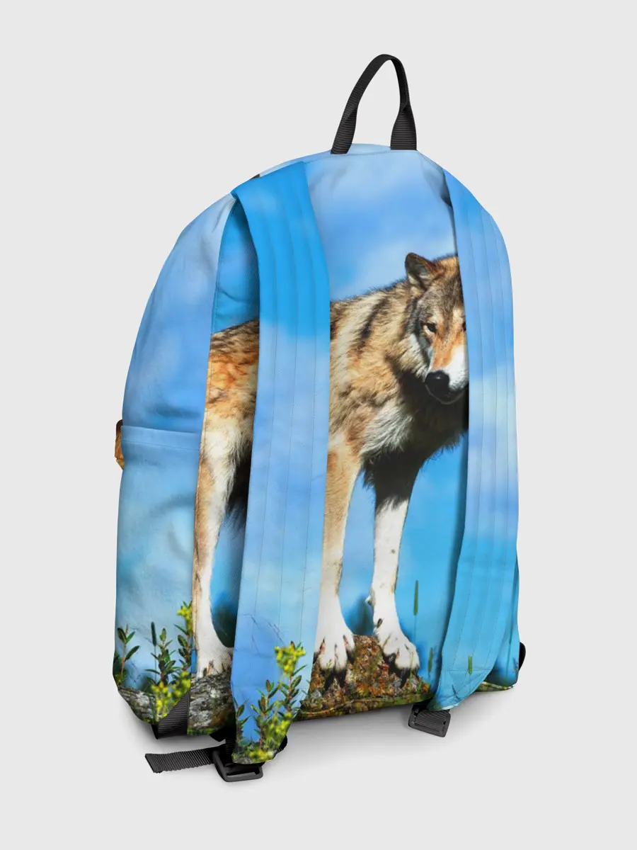 Рюкзак джинсовый / Волк