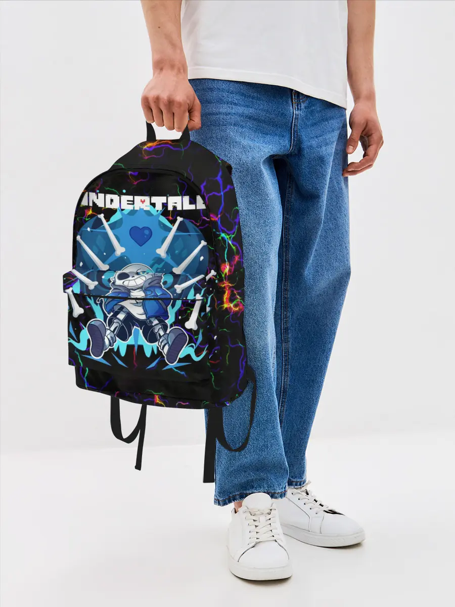 Рюкзак джинсовый / Undertale | Sans