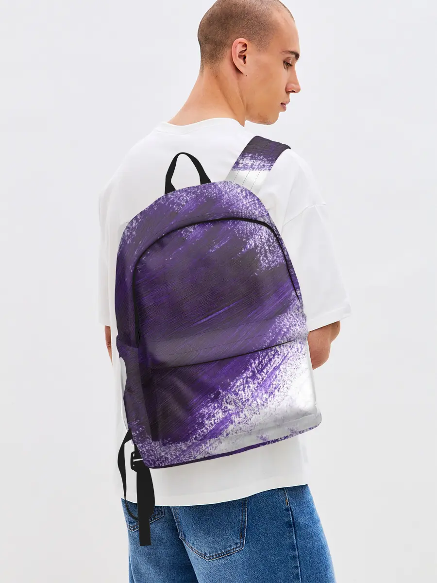 Рюкзак джинсовый / ФИОЛЕТОВАЯ КРАСКА