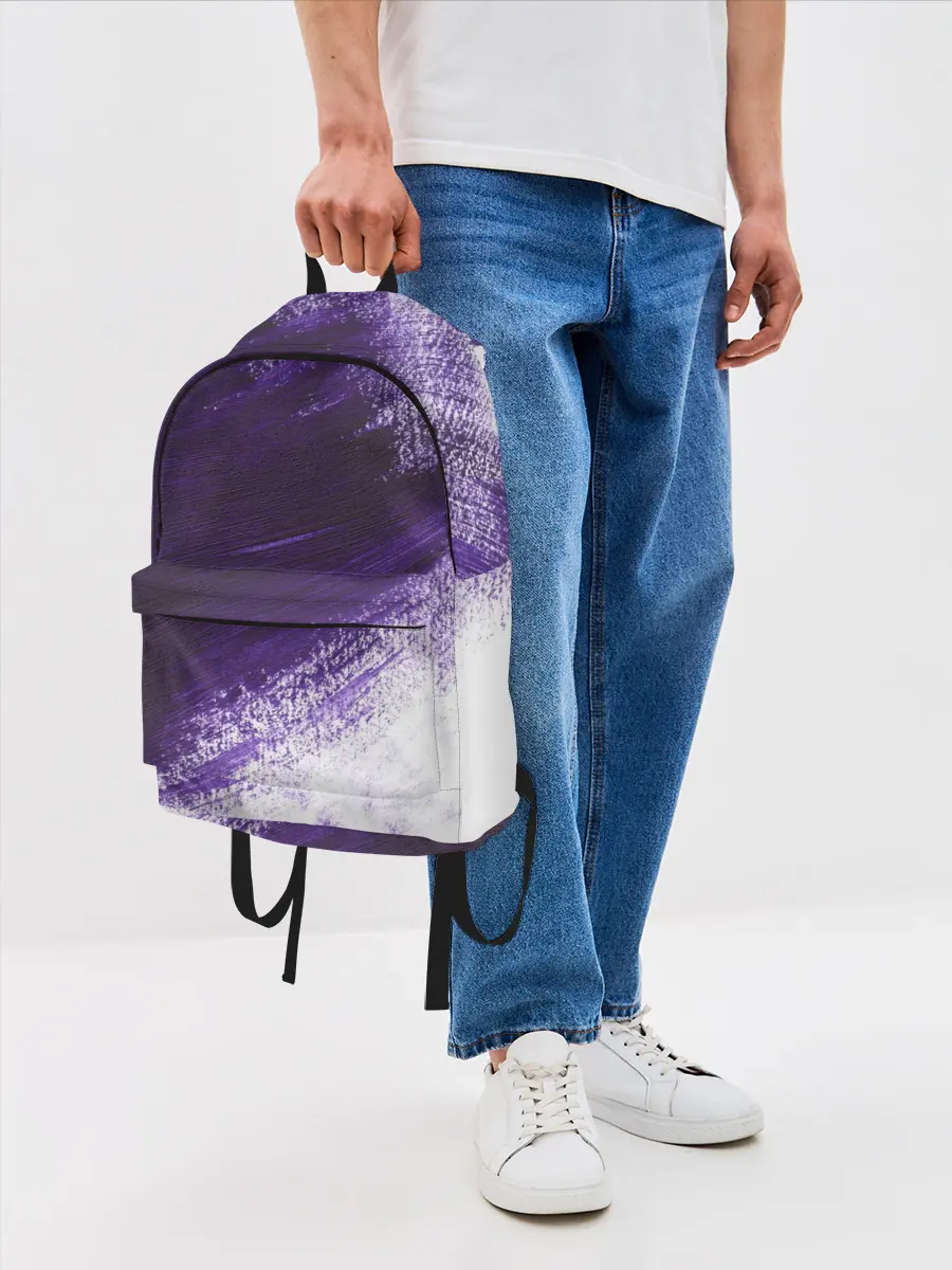 Рюкзак джинсовый / ФИОЛЕТОВАЯ КРАСКА