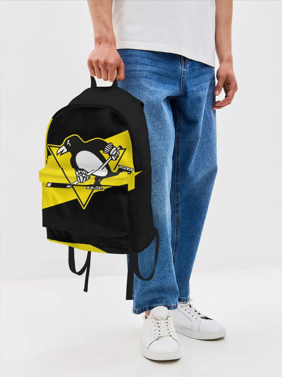 Рюкзак джинсовый / Питтсбург Пингвинз