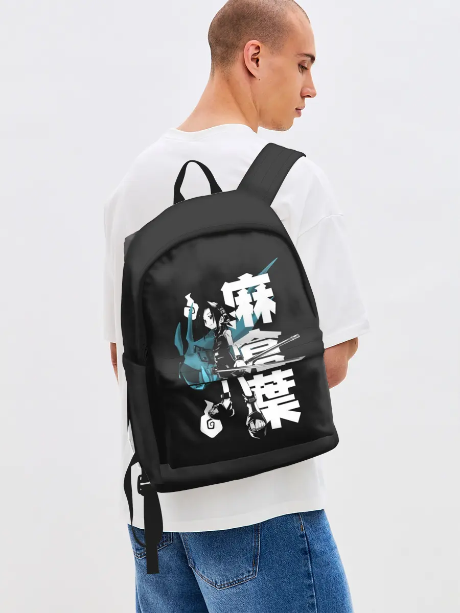 Рюкзак джинсовый / Йо и Амидамару на японском