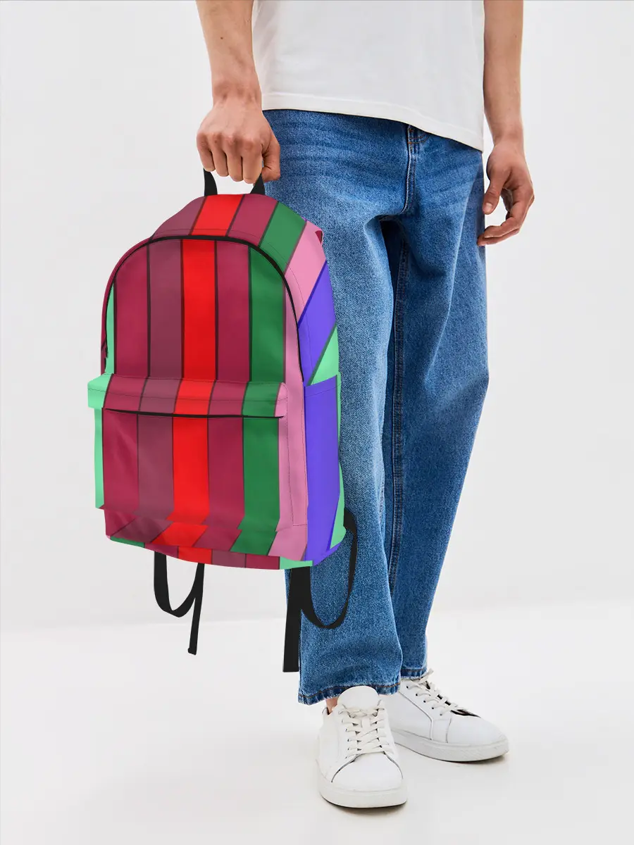 Рюкзак джинсовый / радуга