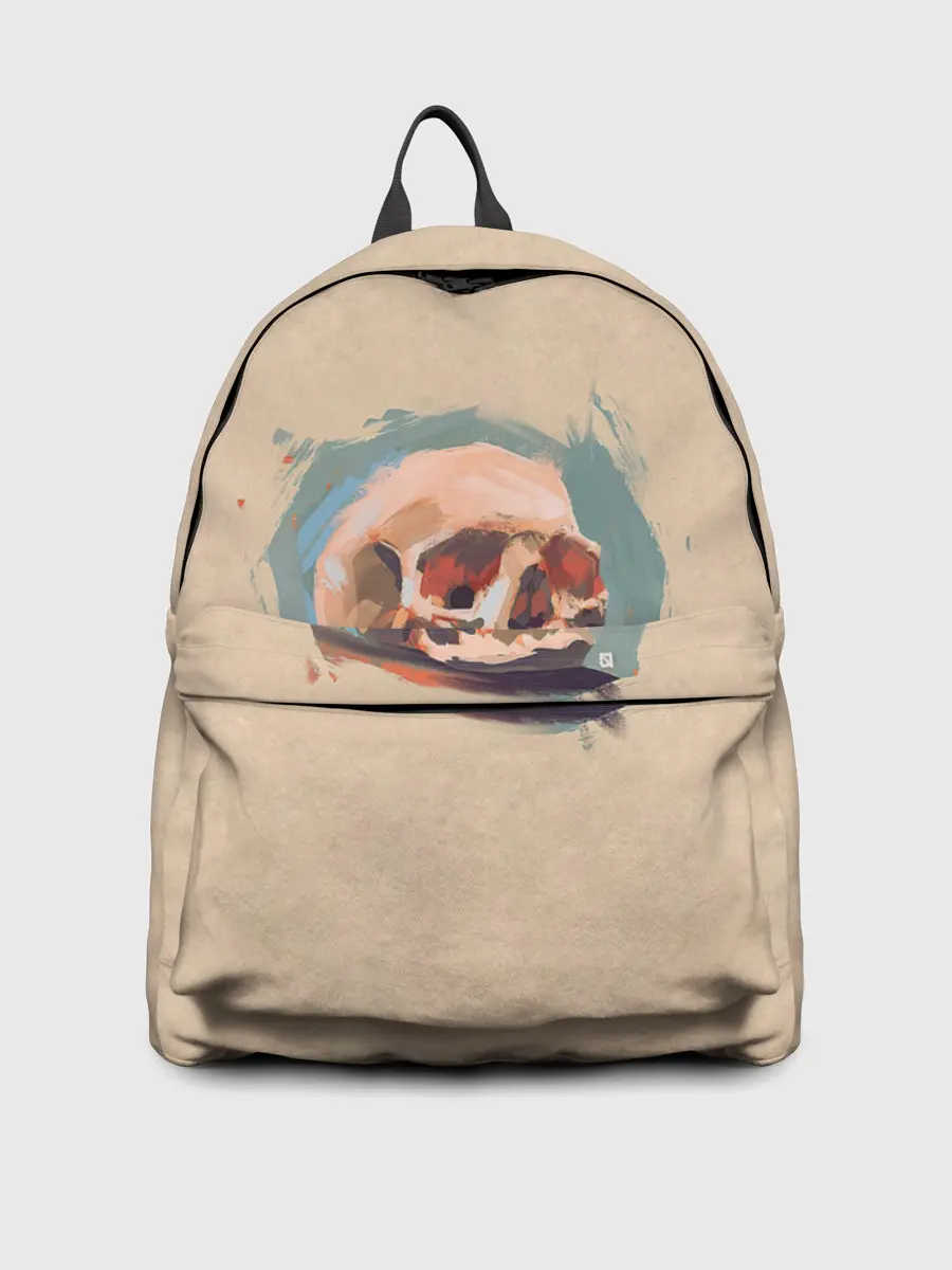 Рюкзак джинсовый / Череп