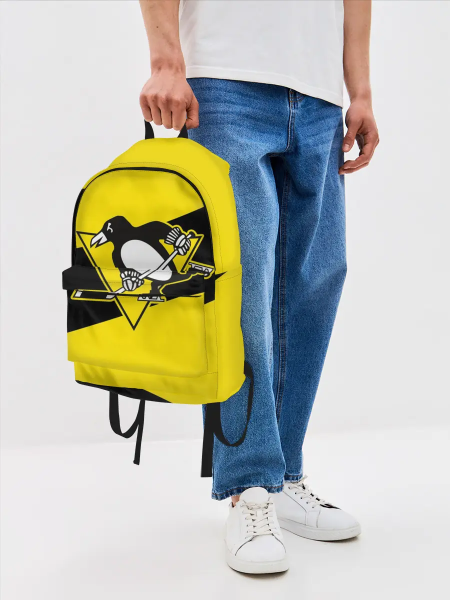 Рюкзак джинсовый / Питтсбург Пингвинз