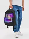 Рюкзак джинсовый / Ноль Два. Неоновая Рамка