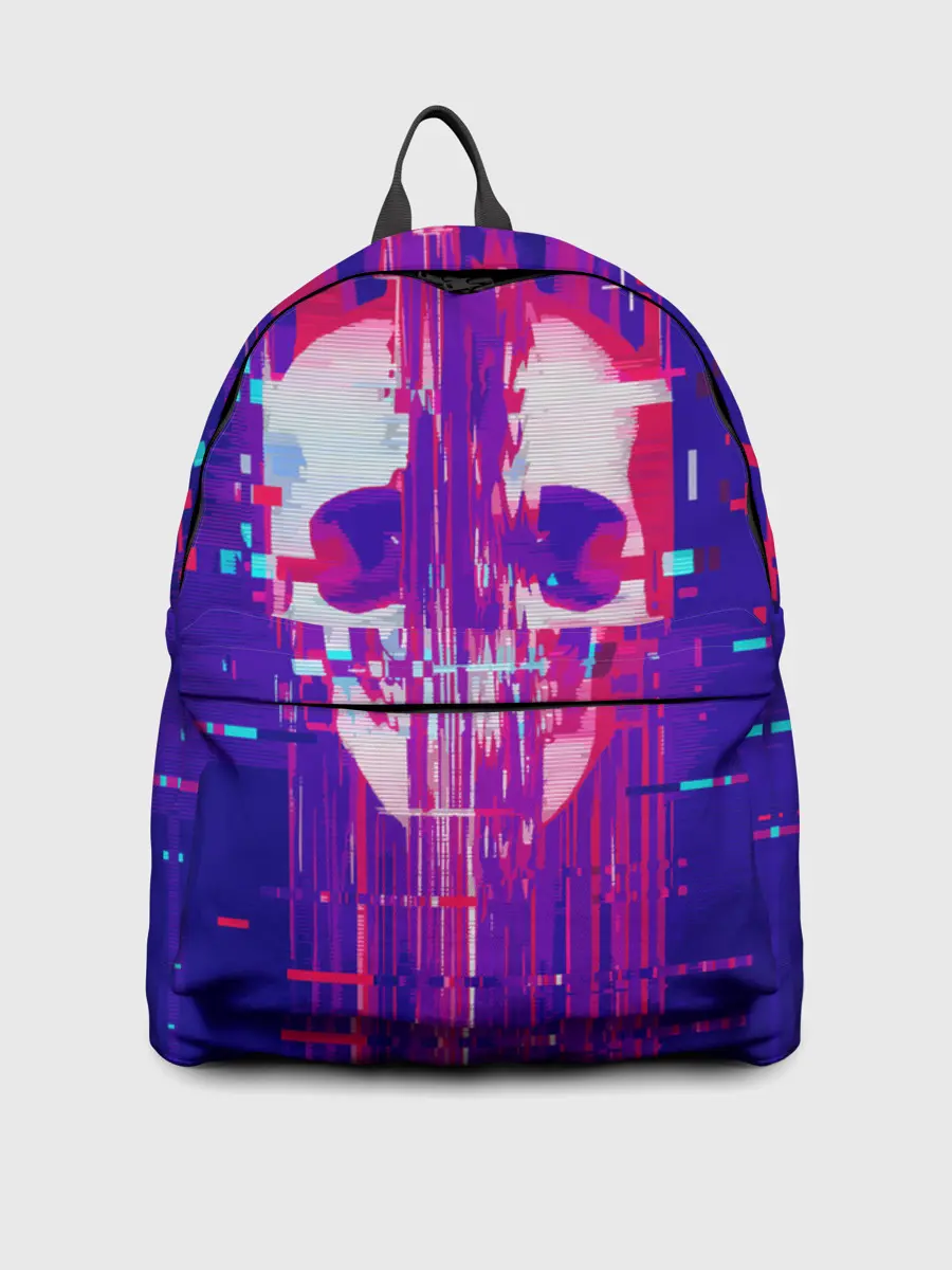 Рюкзак джинсовый / Skull glitch