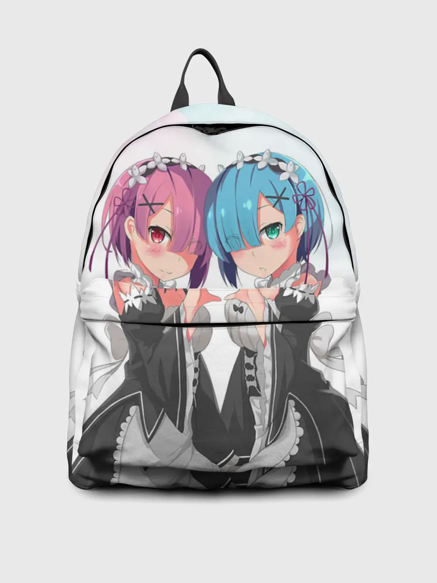 Рюкзак джинсовый / Re:Zero, Рам и Рем