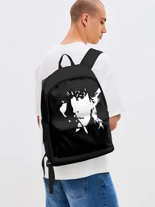 Рюкзак джинсовый / Цой Жив!