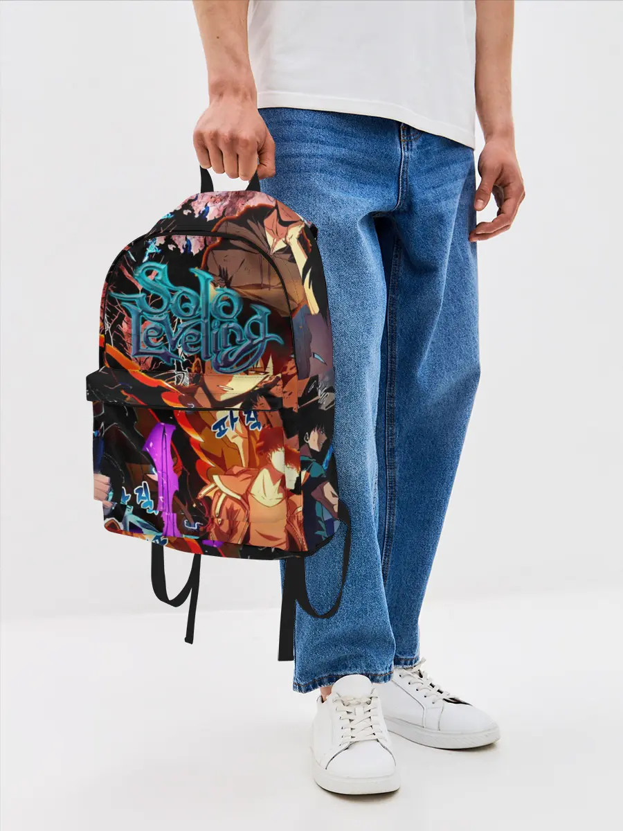 Рюкзак джинсовый / Solo Leveling