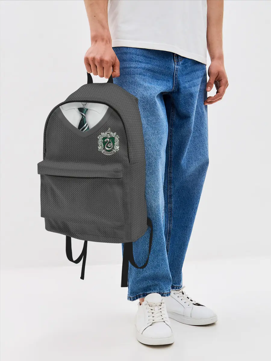 Рюкзак джинсовый / Форма Слизерина
