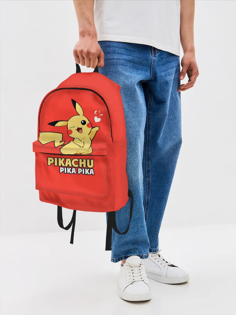 Рюкзак джинсовый / Pikachu Pika Pika