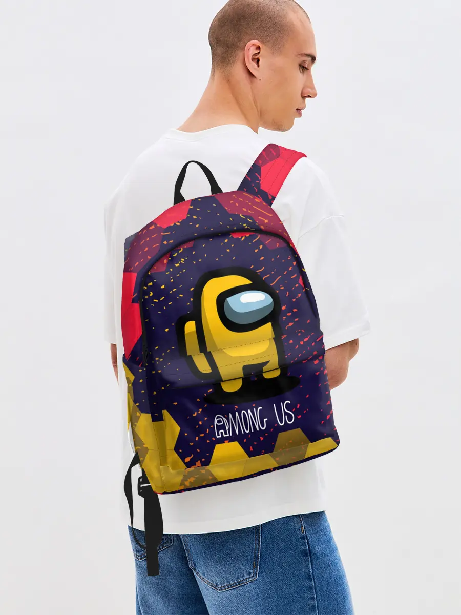 Рюкзак джинсовый / AMONG US / АМОНГ АС
