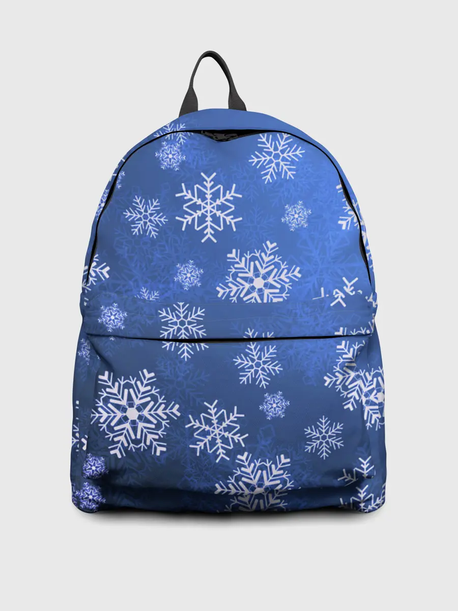 Рюкзак джинсовый / Снежинки.