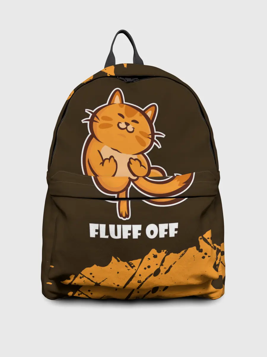 Рюкзак джинсовый / КОТ - FLUFF OFF / Отвали