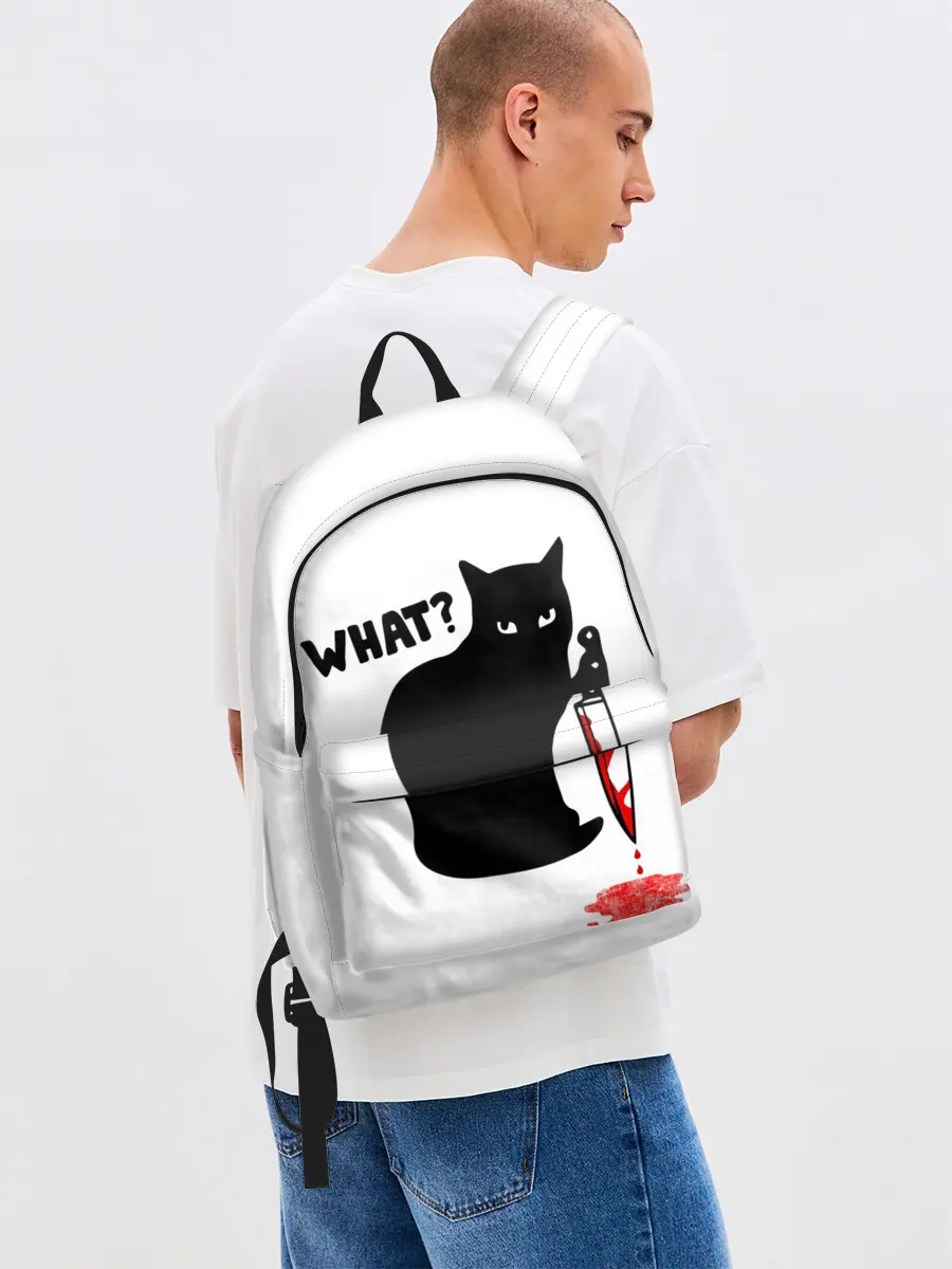 Рюкзак джинсовый / What Cat