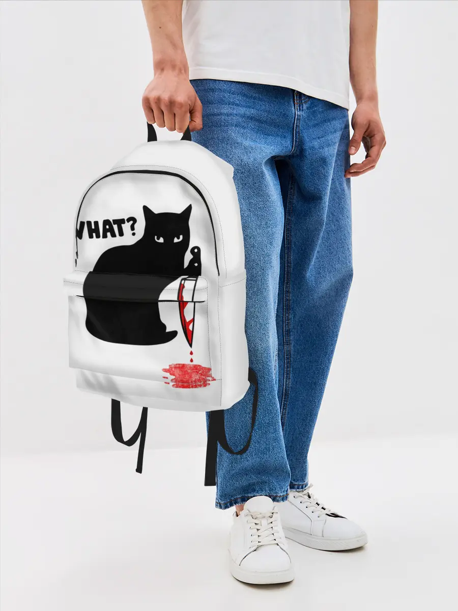 Рюкзак джинсовый / What Cat