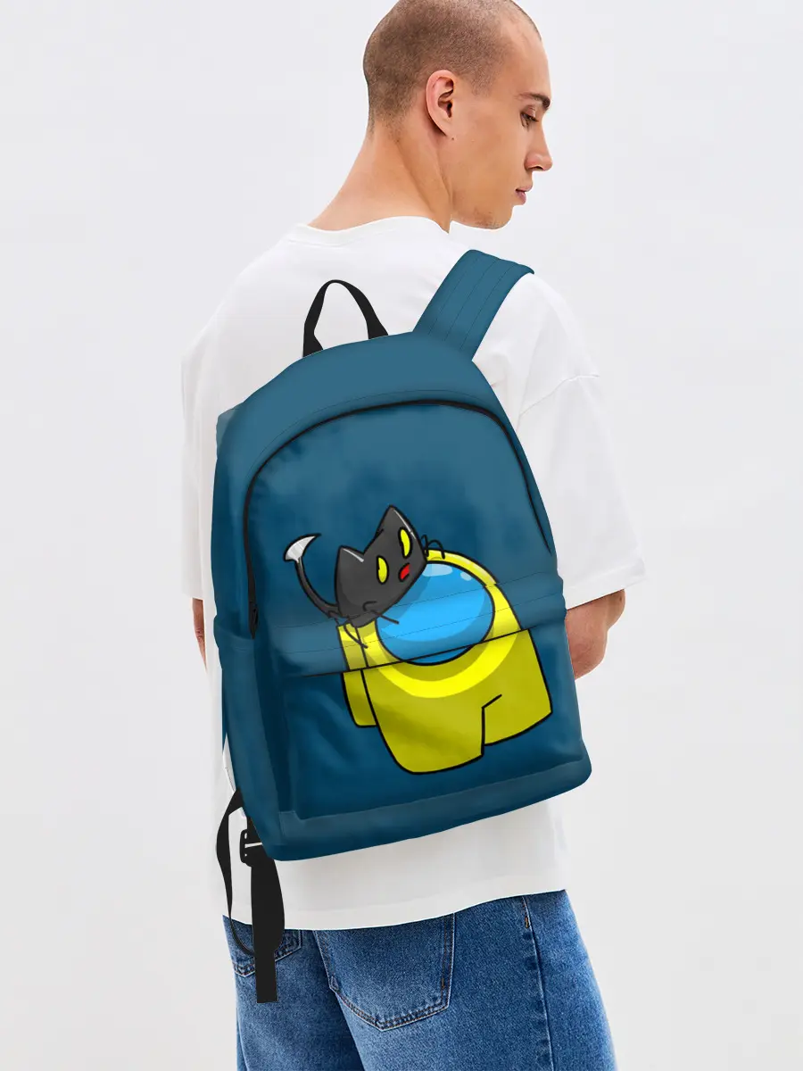 Рюкзак джинсовый / Among Us | Cat