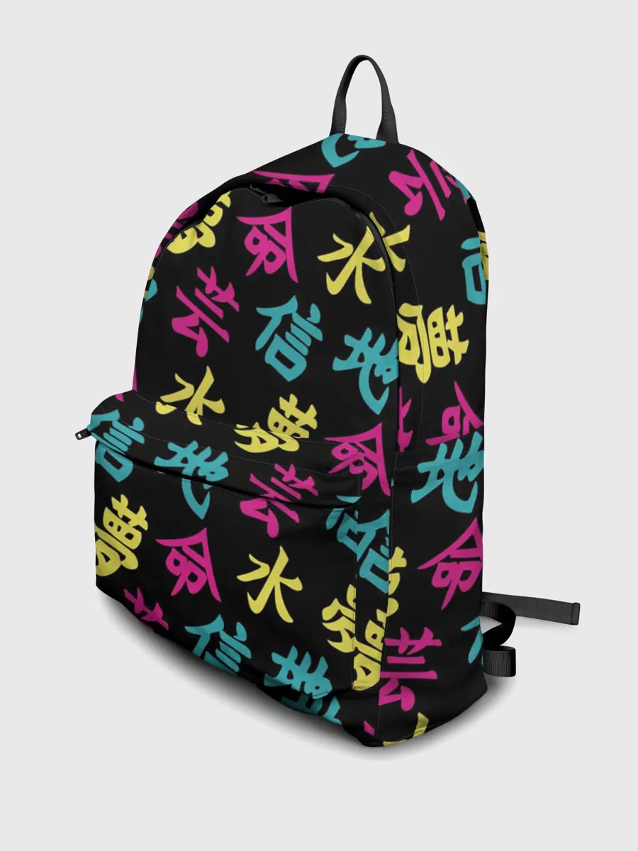 Рюкзак джинсовый / Японские Кандзи