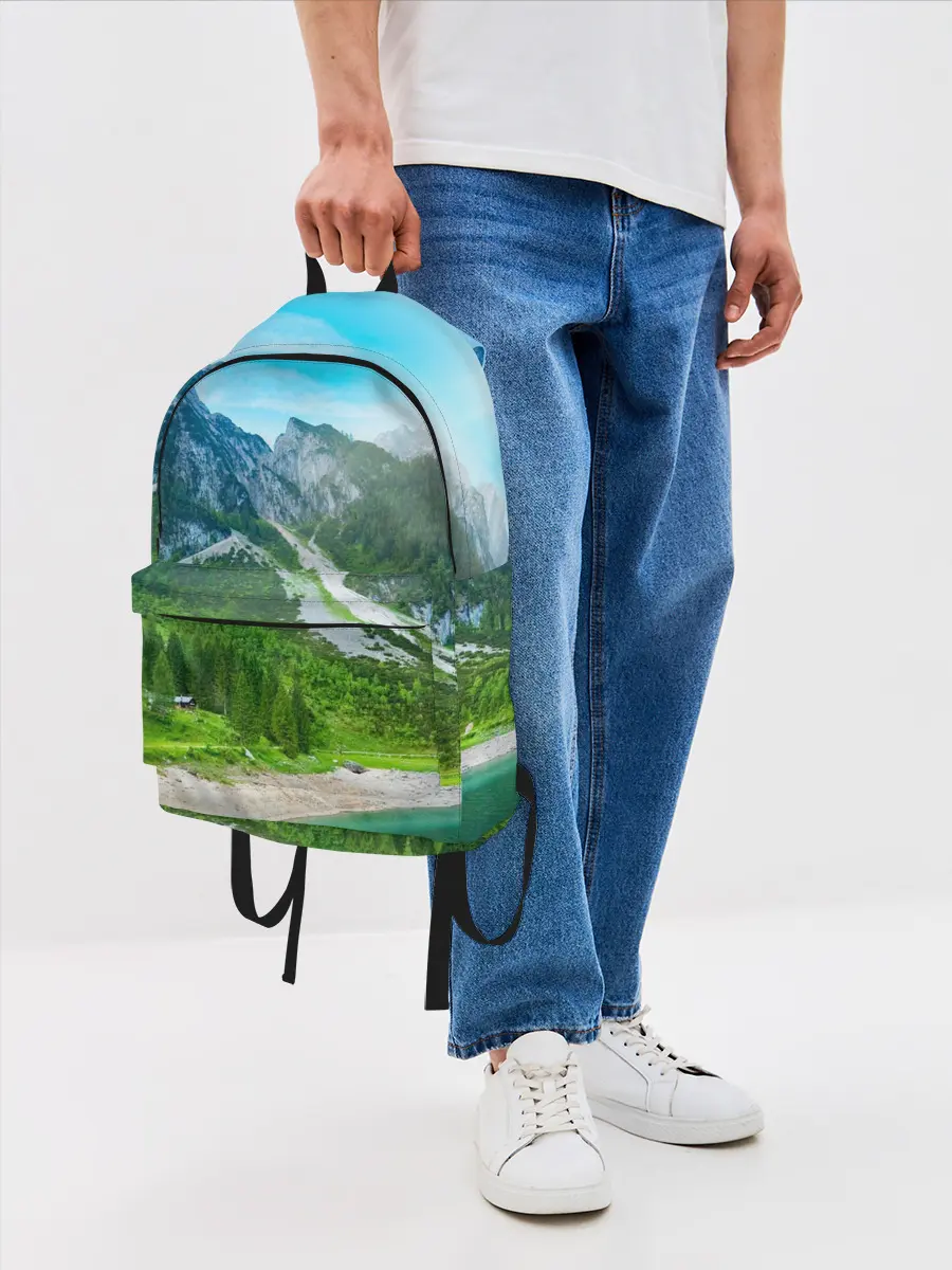 Рюкзак джинсовый / Альпийские горы
