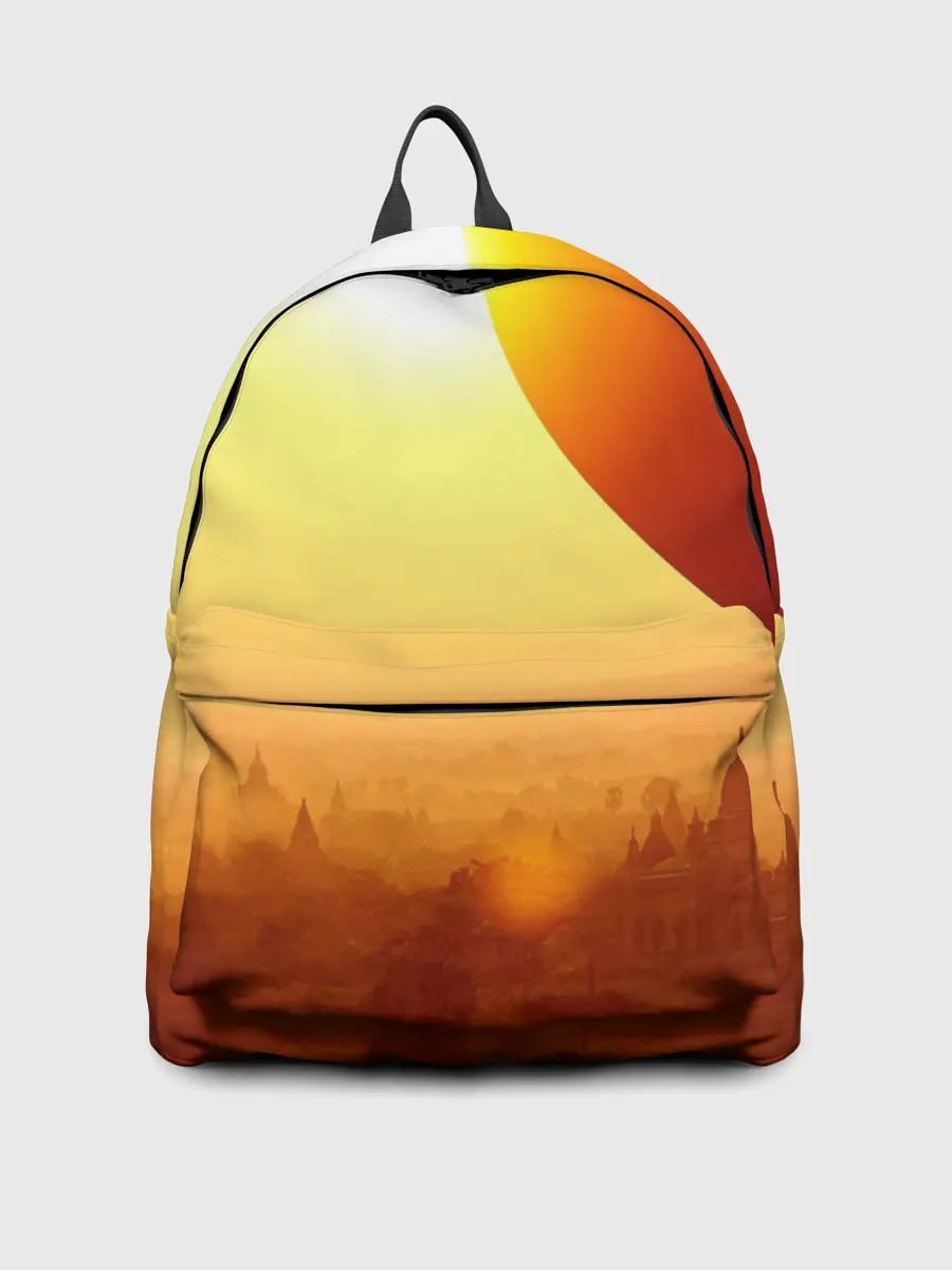 Рюкзак джинсовый / Город в пустыне