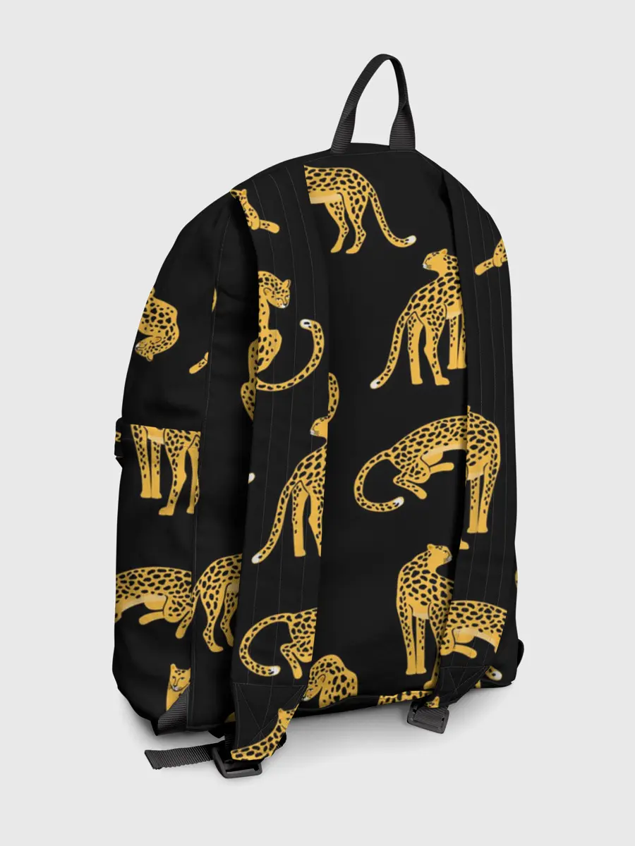 Рюкзак джинсовый / Леопарды