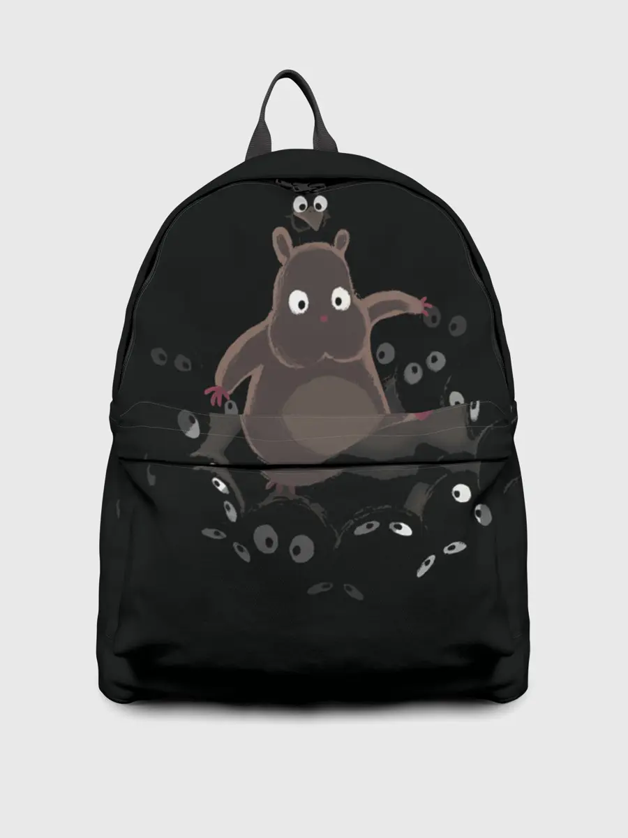 Рюкзак джинсовый / Хомяк Боо и пыльные зайчики