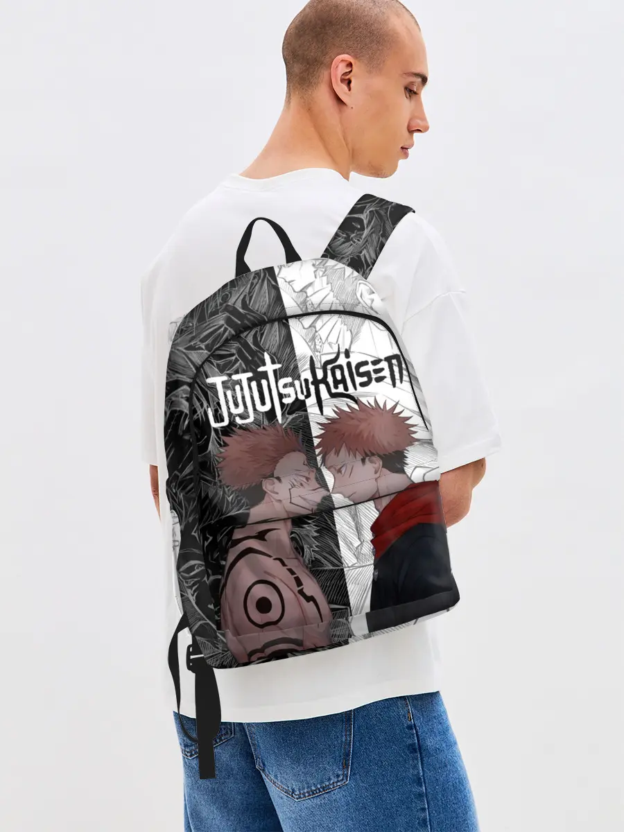 Рюкзак джинсовый / Jujutsu Kaisen Сукуна х Юдзи