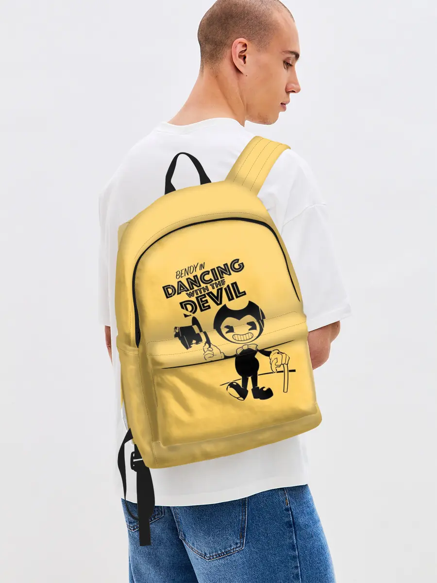 Рюкзак джинсовый / Bendy And The Ink Machine